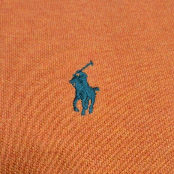 Polo Ralph Lauren Men's Polo 2XLT Orange Green Pony Short Sleeve Tall Shirt - Picture 6 of 7